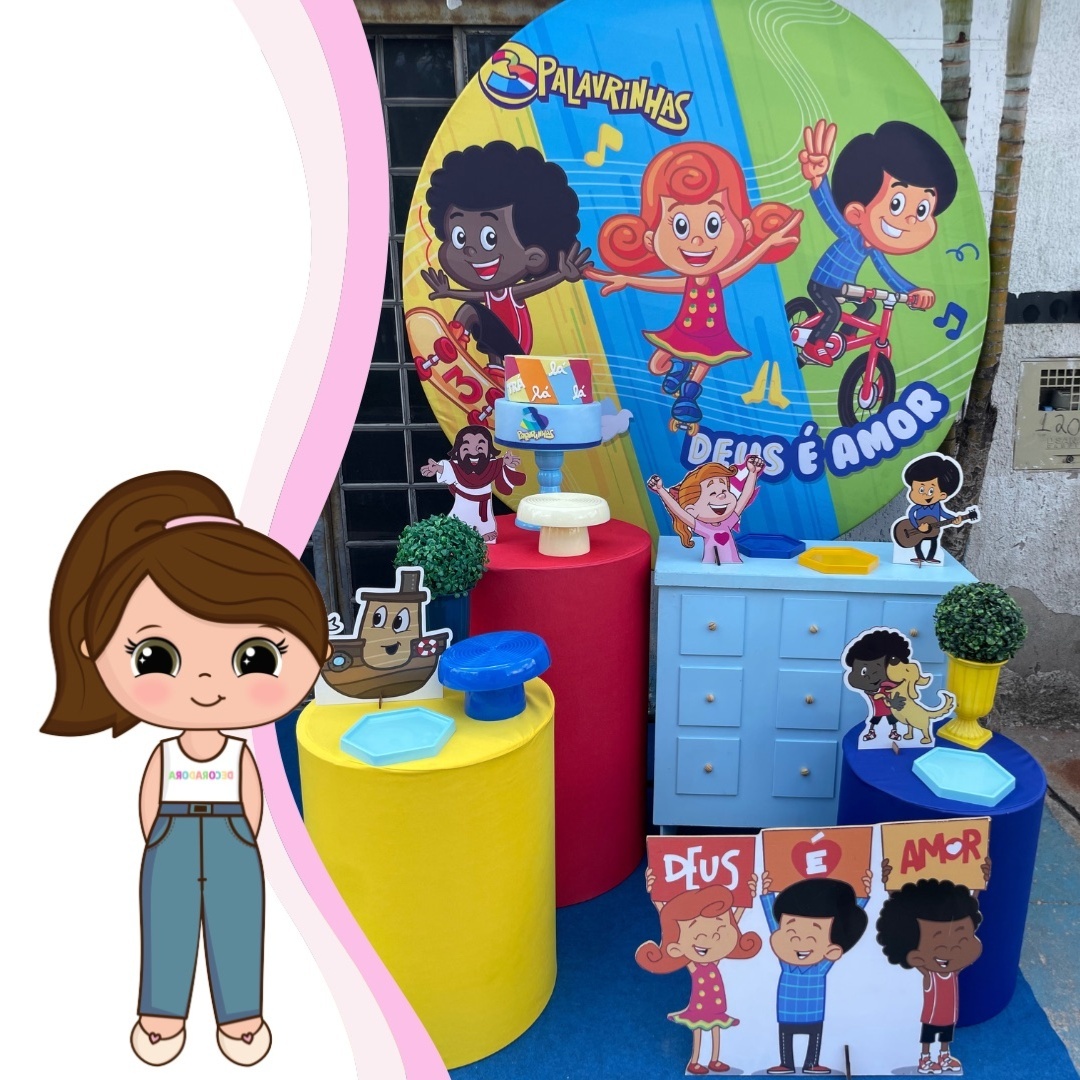 Três Palavrinhas 1 - Lua Nobre Decorações
