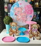 Chá Revelação Azul E Rosa - Festa Na Mesa - imagem 2