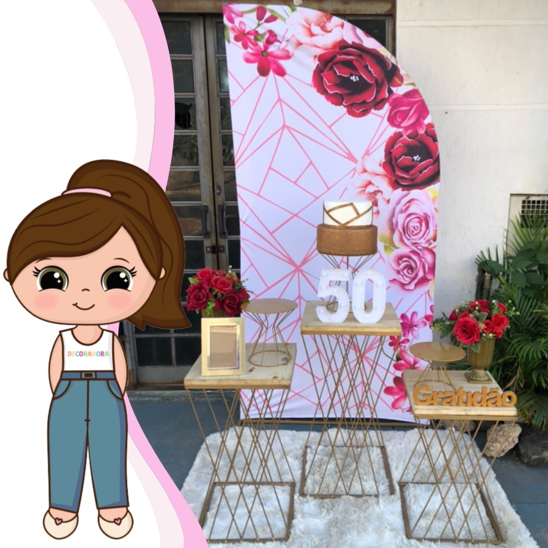 Geometrico Floral Marsala - Lua Nobre Decorações