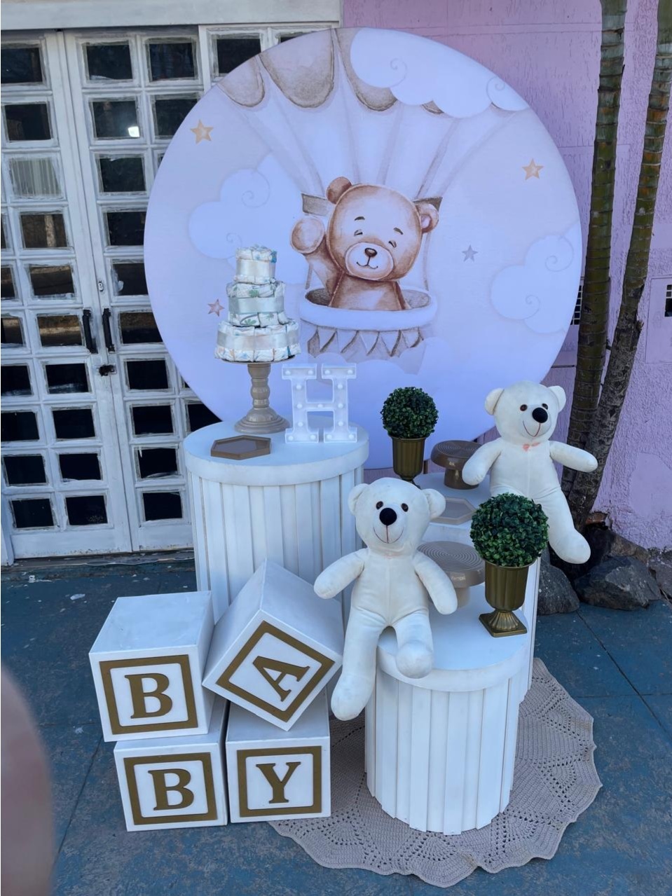 Urso Baloeiro Nude - Lua Nobre Decorações