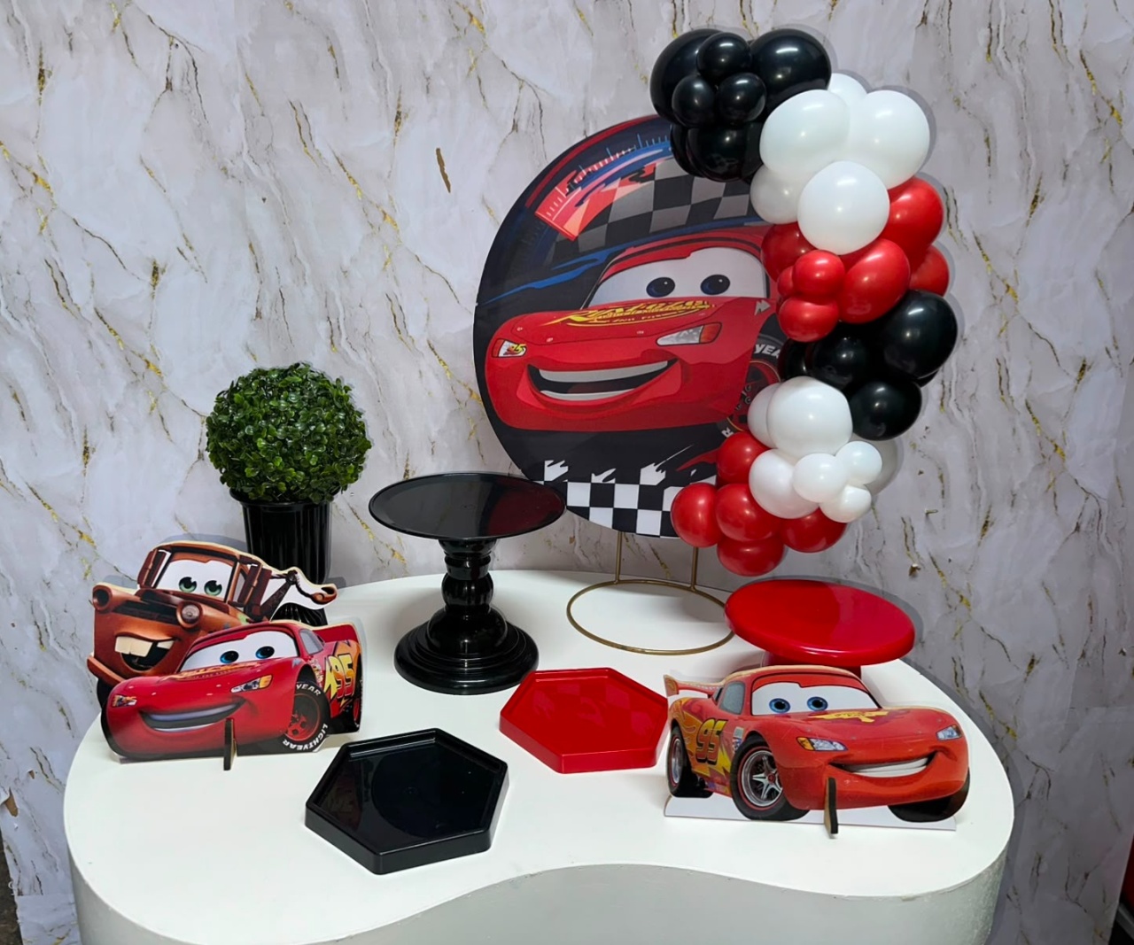 Carros - Festa Na Mesa - Lua Nobre Decorações