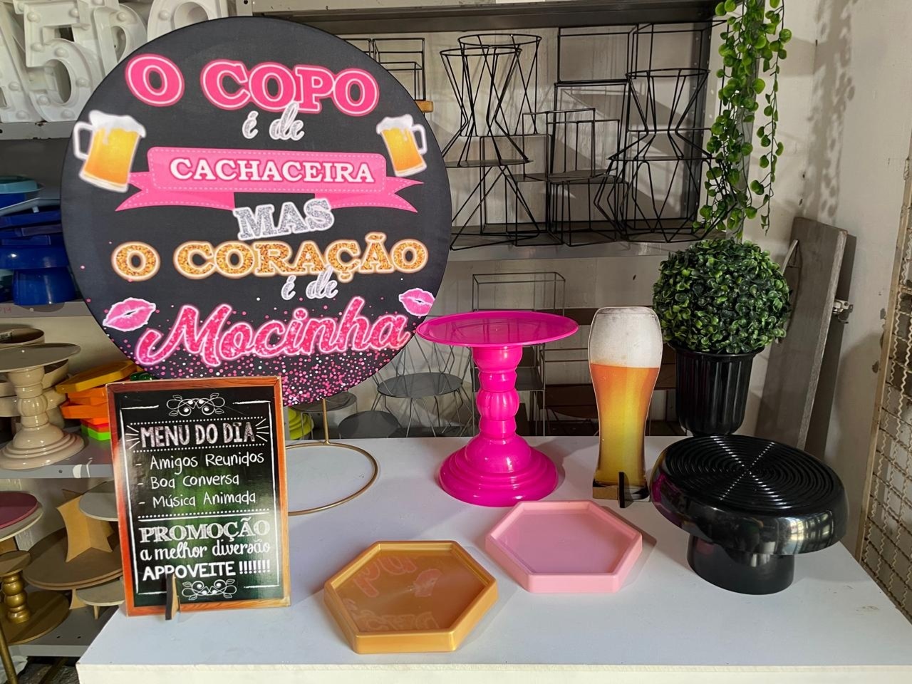 O Copo É de Cachaceira - Festa Na Mesa - Lua Nobre Decorações