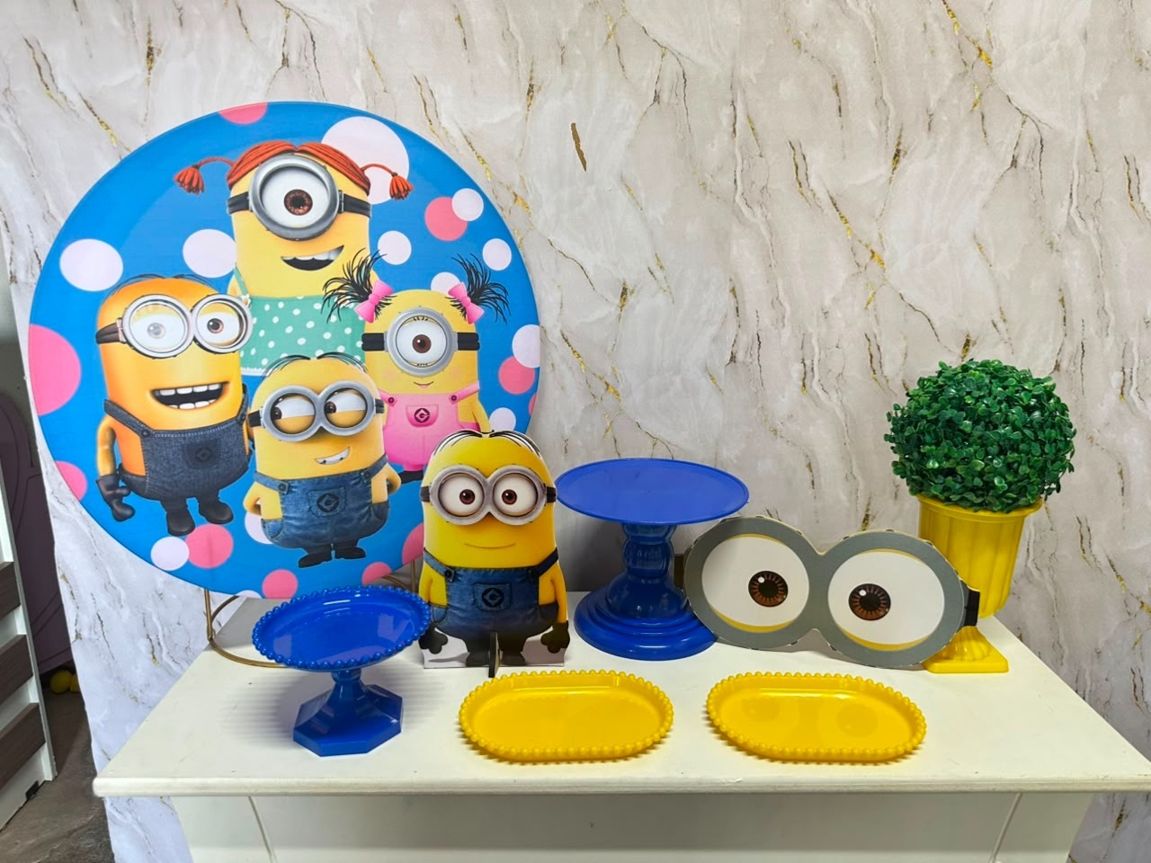 Minions Menino - Festa Na Mesa - Lua Nobre Decorações