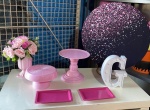 Rosa Gliter - Festa Na Mesa - imagem 1