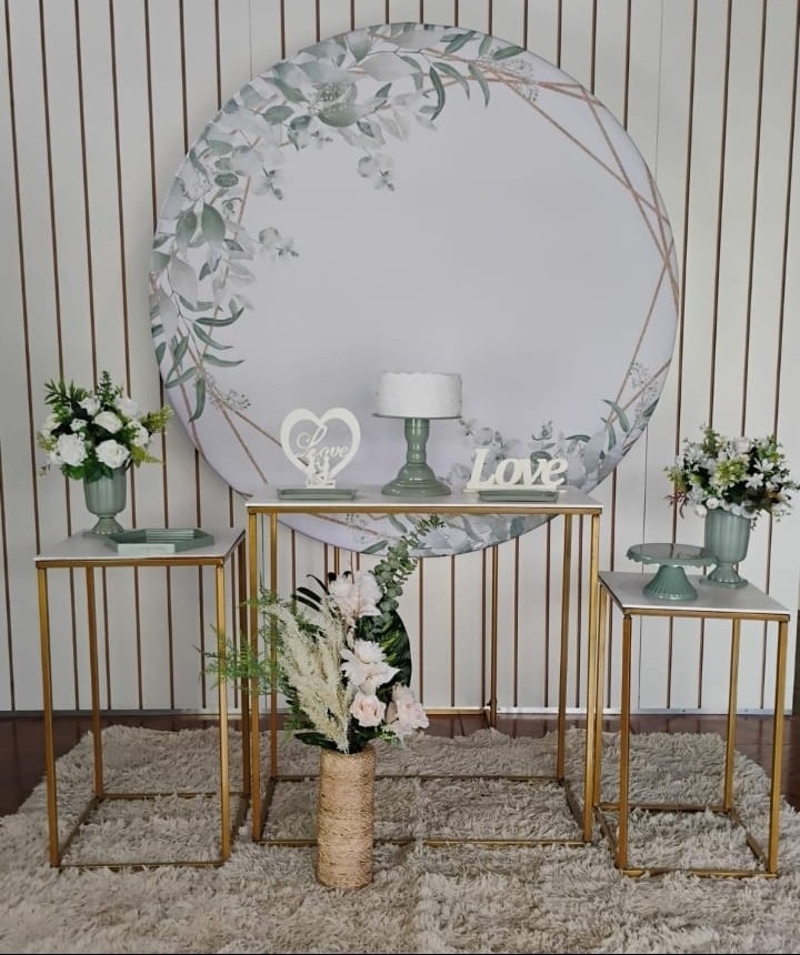 Floral Verde E Branco - Kit Composição - LupitoDecoraçõespegueemonte