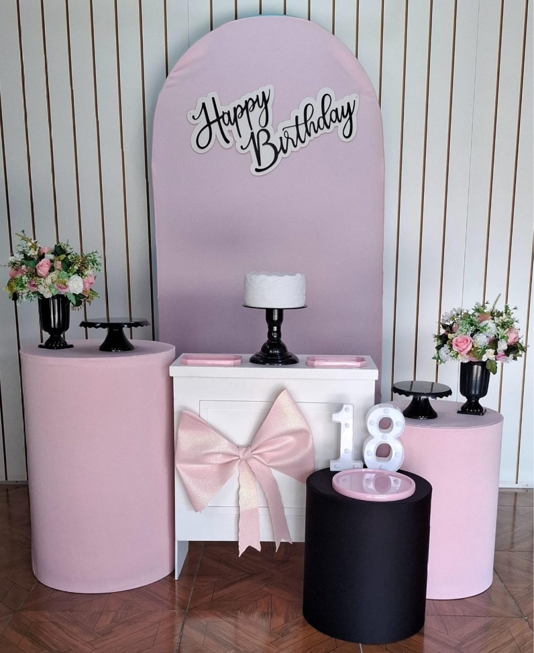 Rosa E Preto * Kit Prata - LupitoDecoraçõespegueemonte