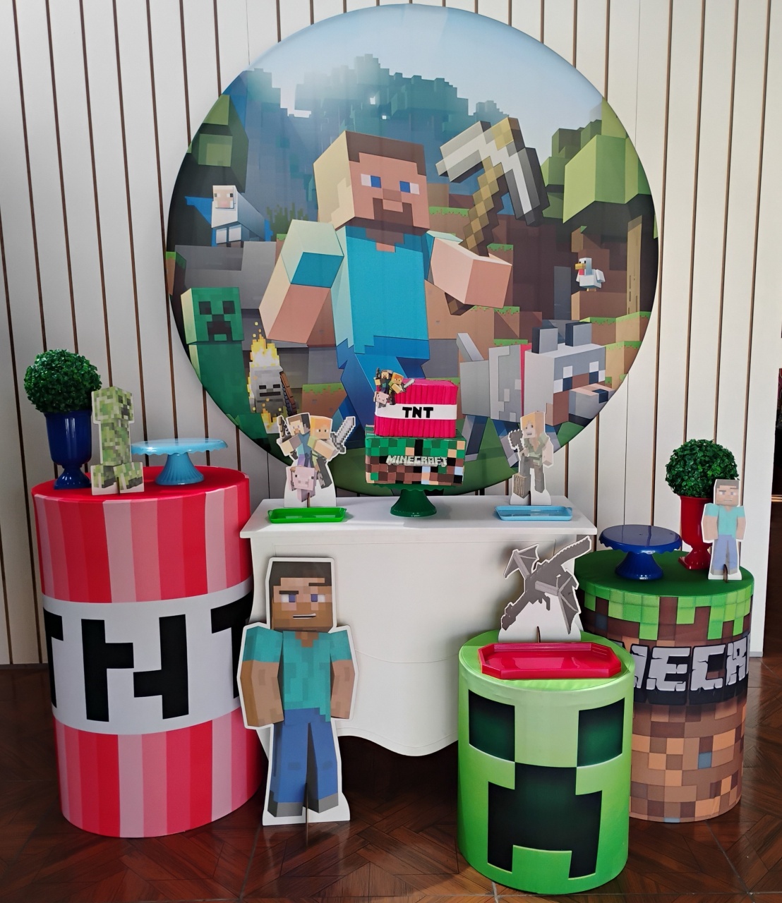 Minecraft * Kit Prata - LupitoDecoraçõespegueemonte