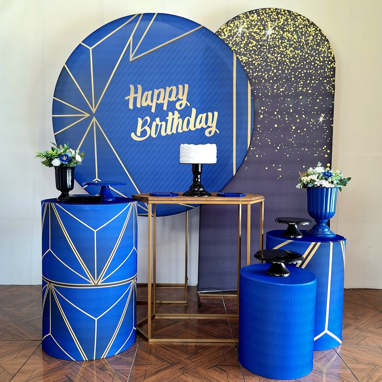 Happy Birthday Azul * Kit Diamante Adulto - LupitoDecoraçõespegueemonte