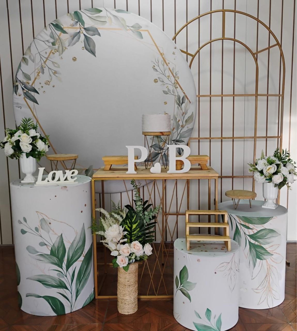 Floral Verde E Branco * Composição - LupitoDecoraçõespegueemonte