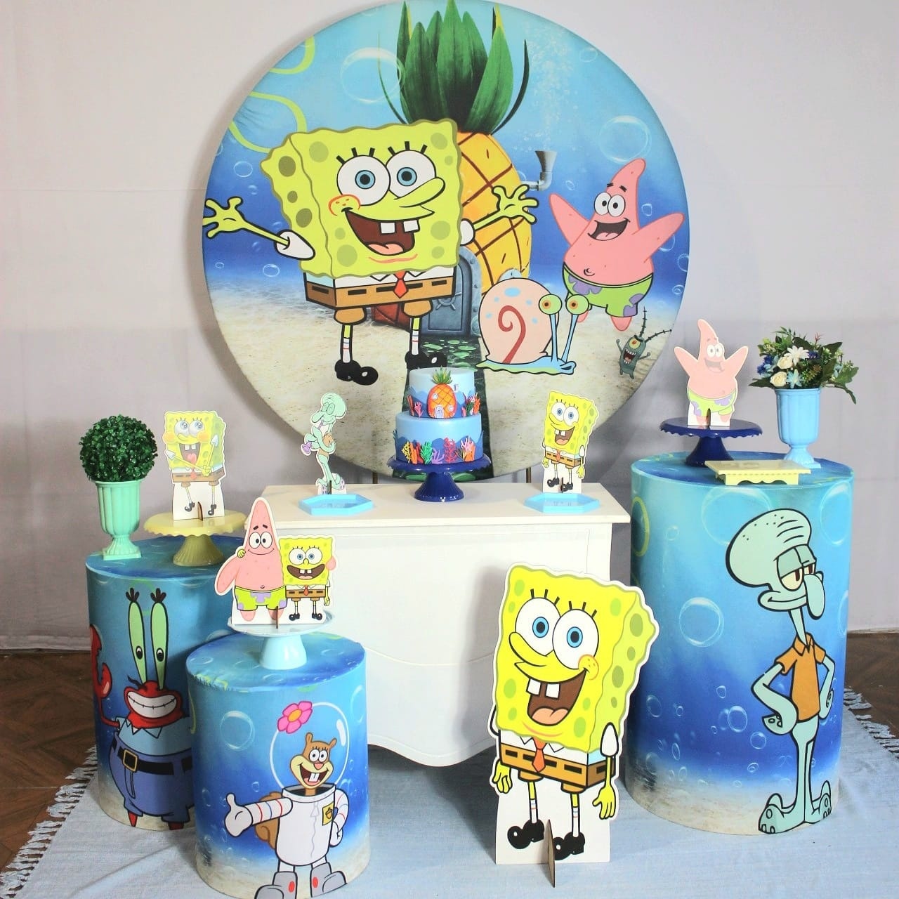 Bob Esponja * Kit Prata - LupitoDecoraçõespegueemonte