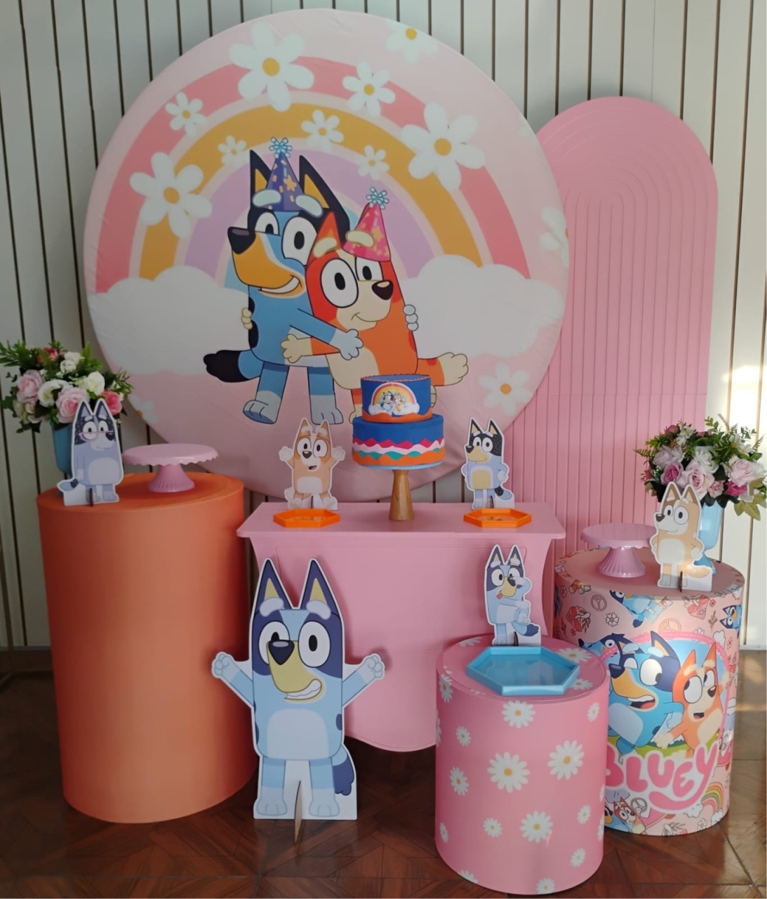 Bluey Rosa * Kit Diamante - LupitoDecoraçõespegueemonte