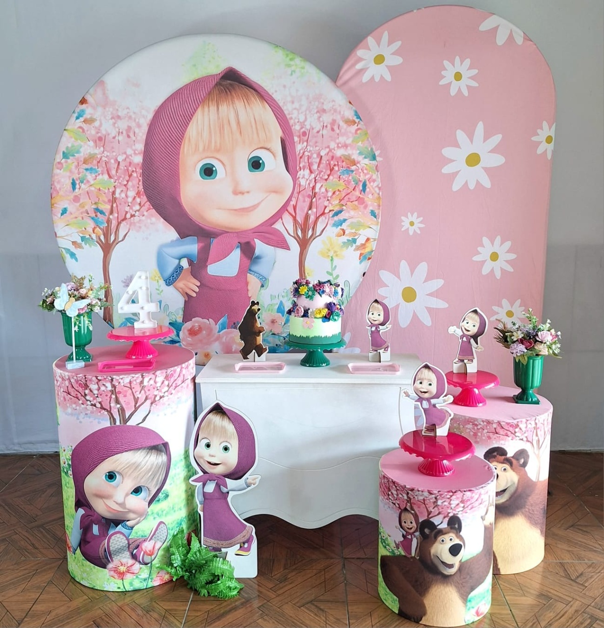 Masha E O Urso * Kit Diamante - LupitoDecoraçõespegueemonte