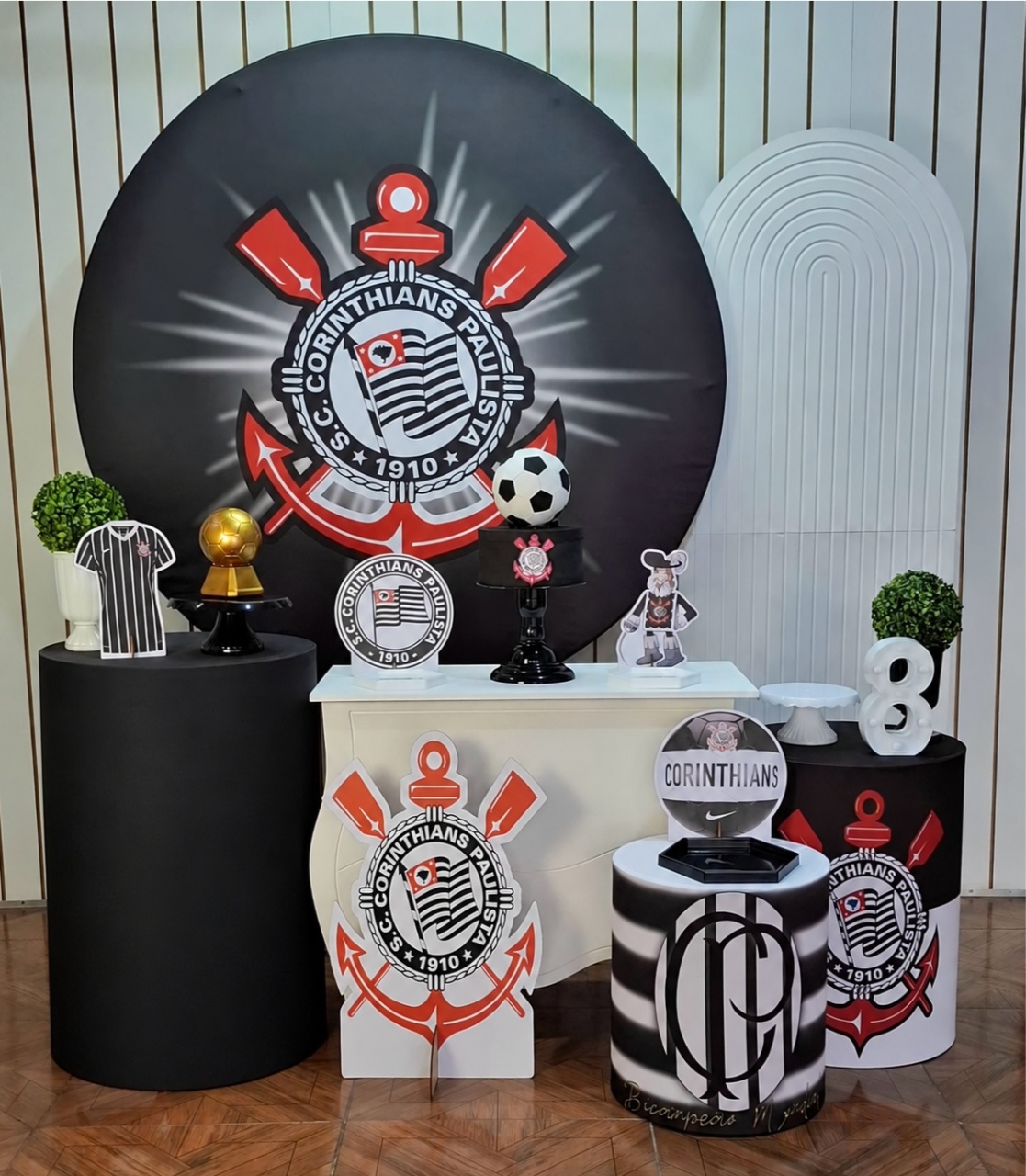 Corinthians Branco * Kit Diamante - LupitoDecoraçõespegueemonte