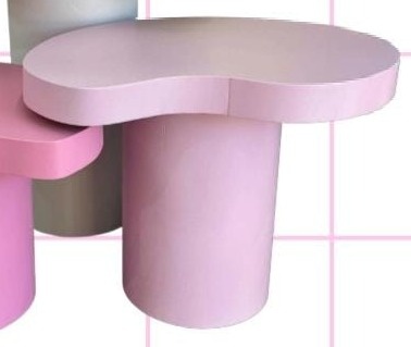 Mesa Orgânica Com Cilindro G - LupitoDecoraçõespegueemonte