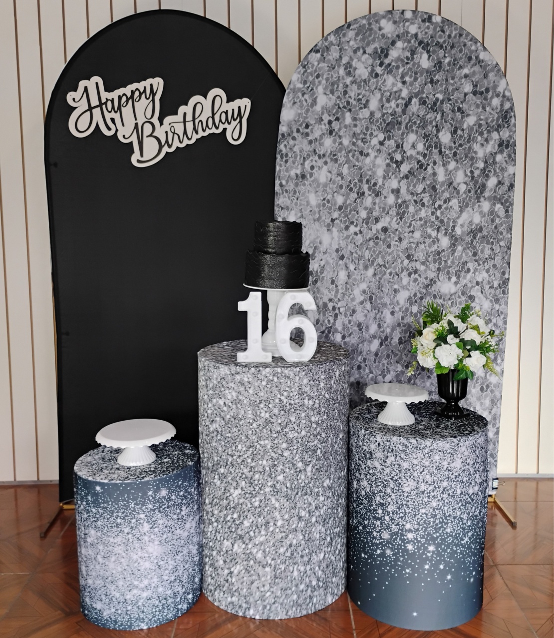 Glitter Preto E Prata * Kit Duplo - LupitoDecoraçõespegueemonte