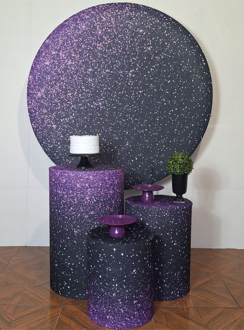 Glitter Roxo E Preto * Kit Promocional - LupitoDecoraçõespegueemonte