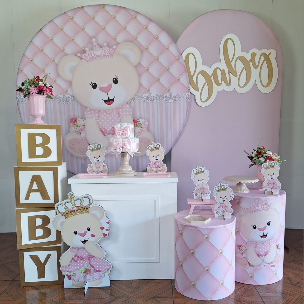 Ursinha Princesa 2 * Kit Baby Luxo - LupitoDecoraçõespegueemonte