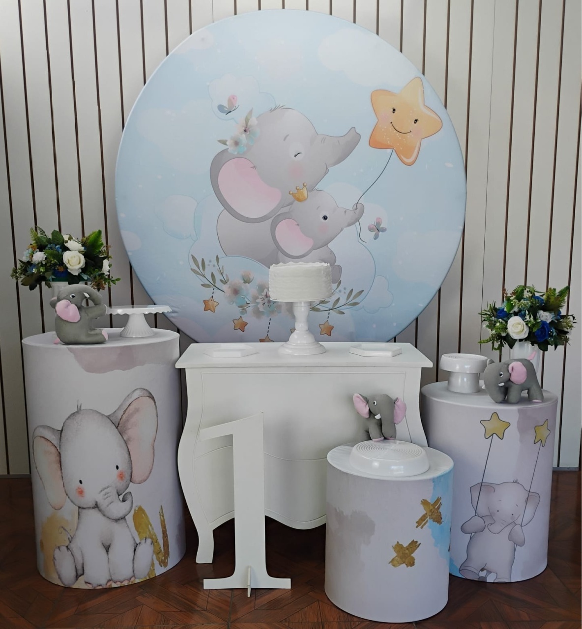 Elefantinho * Kit Prata - LupitoDecoraçõespegueemonte