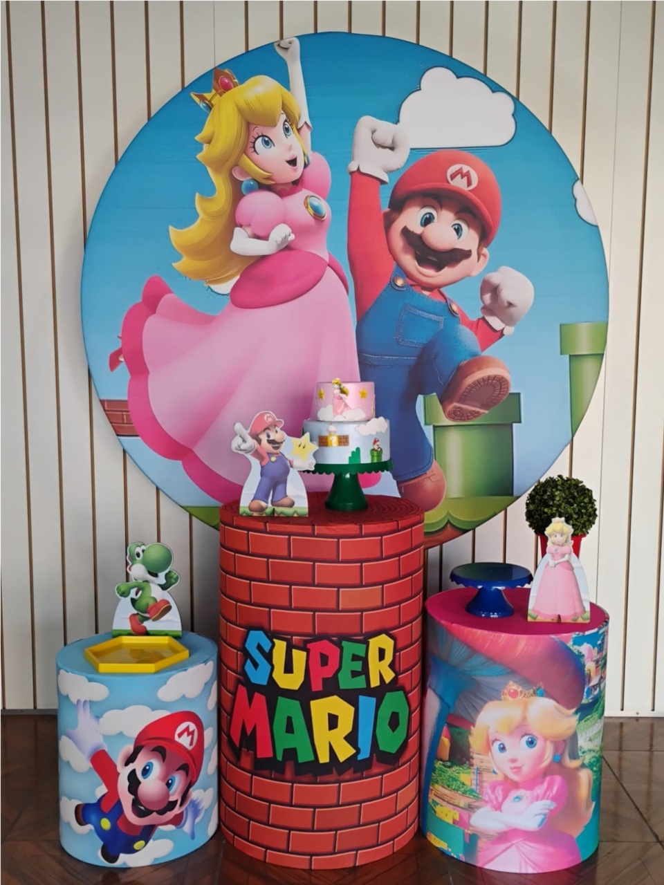 Mario E Peach * Kit Bronze - LupitoDecoraçõespegueemonte