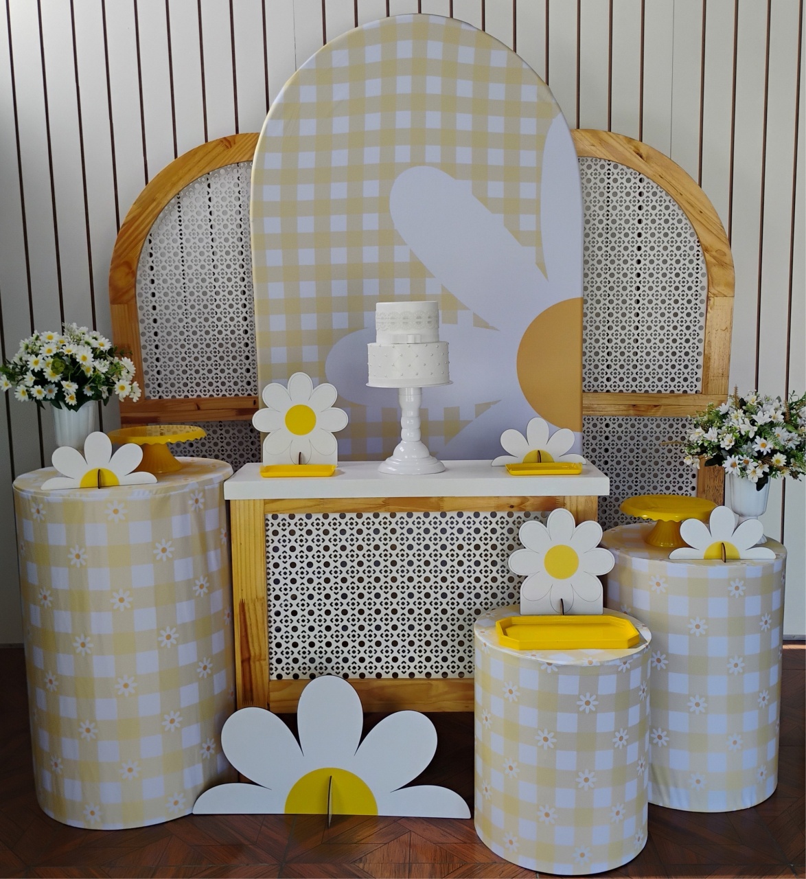 Kit Margarida Xadrez Treliça - LupitoDecoraçõespegueemonte