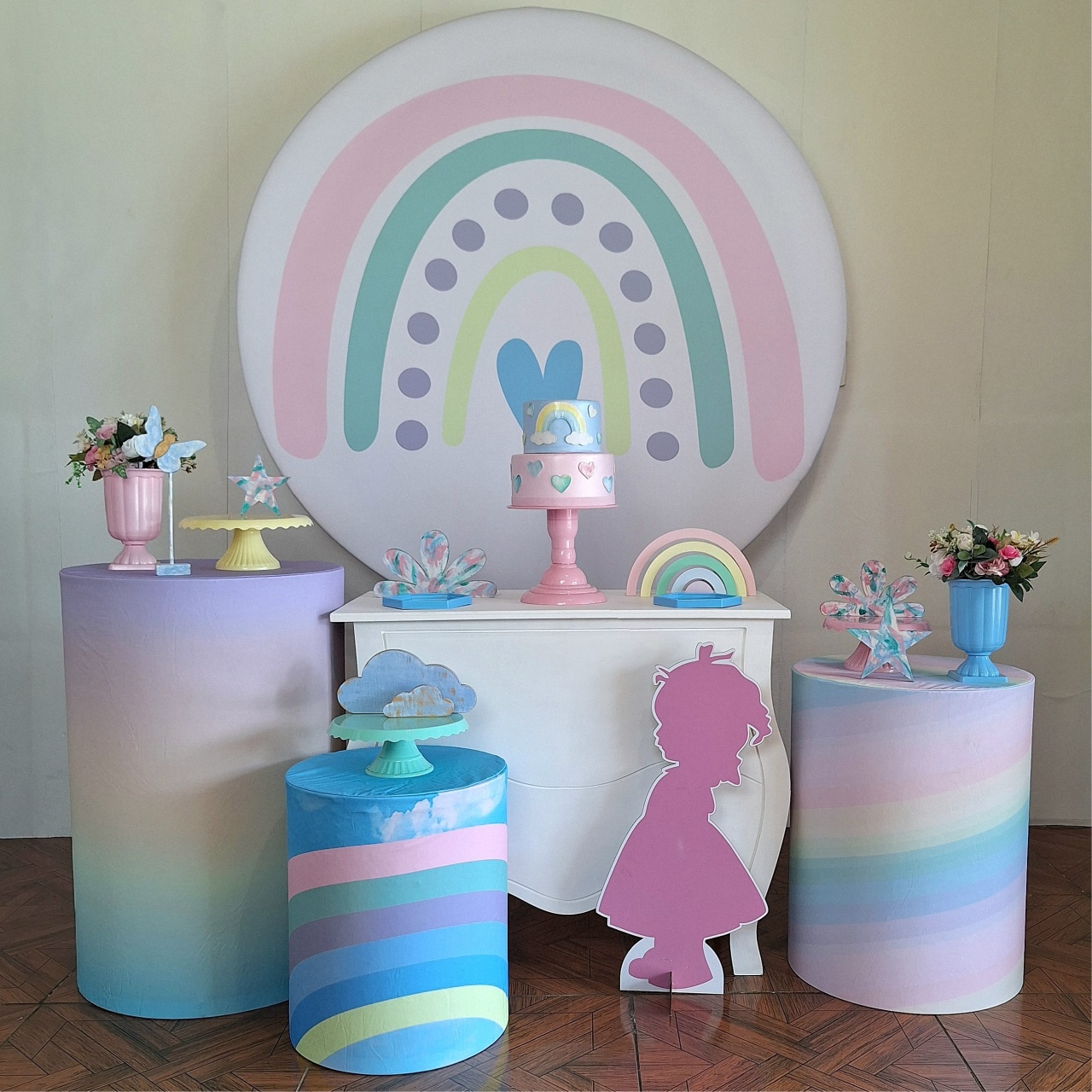 Arco Iris * Kit Prata - LupitoDecoraçõespegueemonte