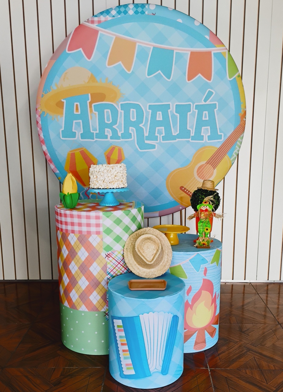 Festa Junina Arraiá Azul * Kit Bronze - LupitoDecoraçõespegueemonte