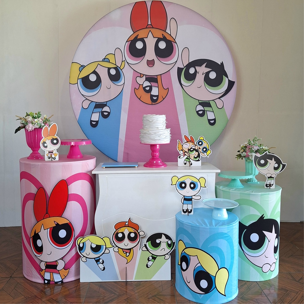 As Meninas Super Poderosas * Kit Prata - LupitoDecoraçõespegueemonte