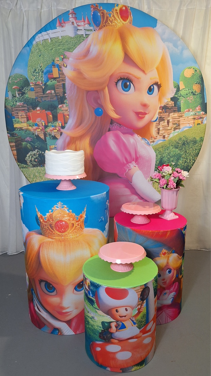 Princesa Peach * Kit Bronze - LupitoDecoraçõespegueemonte
