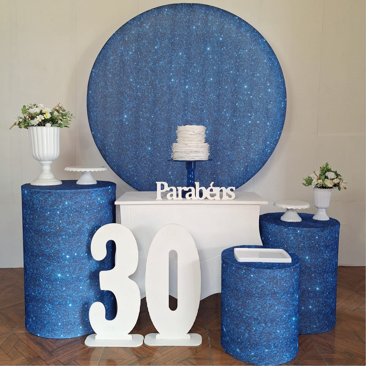 Glitter Azul * Kit Prata - LupitoDecoraçõespegueemonte