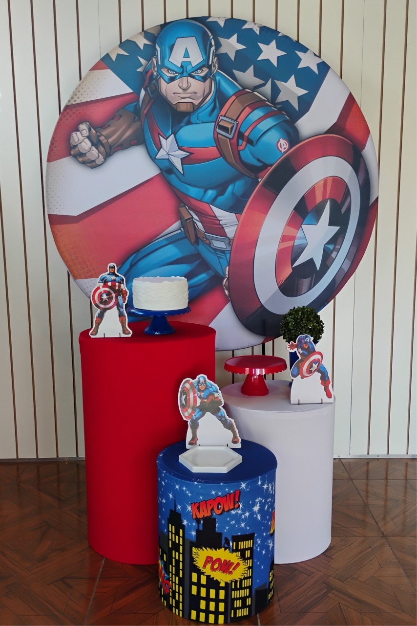 Capitão America * Kit Bronze - LupitoDecoraçõespegueemonte