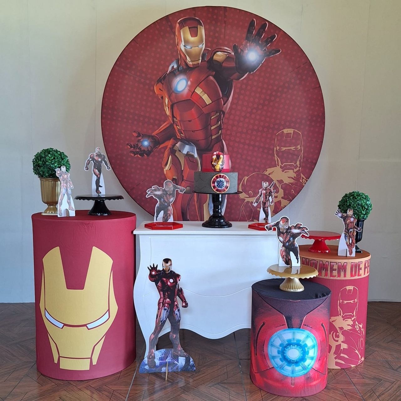 Homem de Ferro * Kit Prata - LupitoDecoraçõespegueemonte