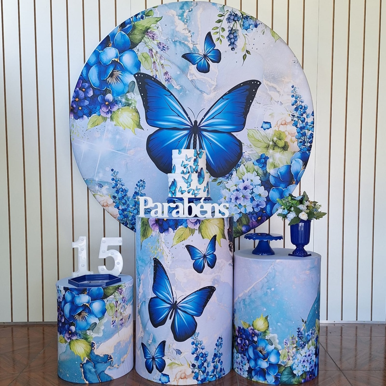 Borboleta Azul * Kit Bronze - LupitoDecoraçõespegueemonte