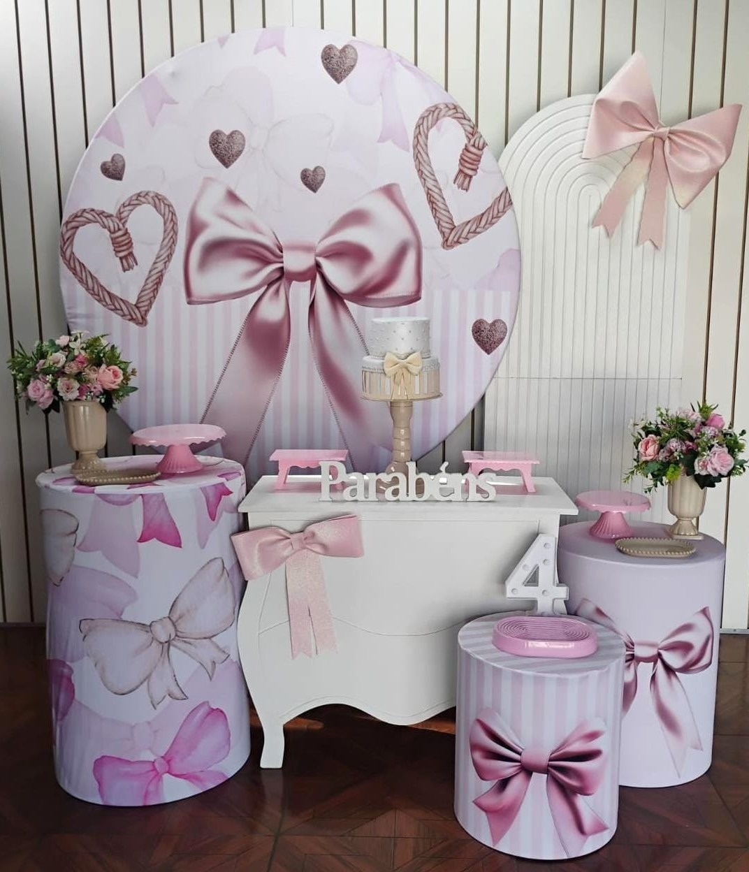 Lacinhos Rosa * Kit Diamante - LupitoDecoraçõespegueemonte