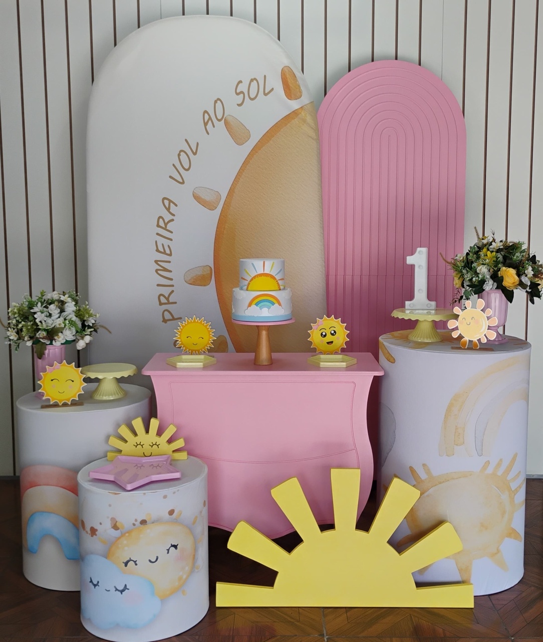 Solzinho Rosa * Kit Diamante - LupitoDecoraçõespegueemonte