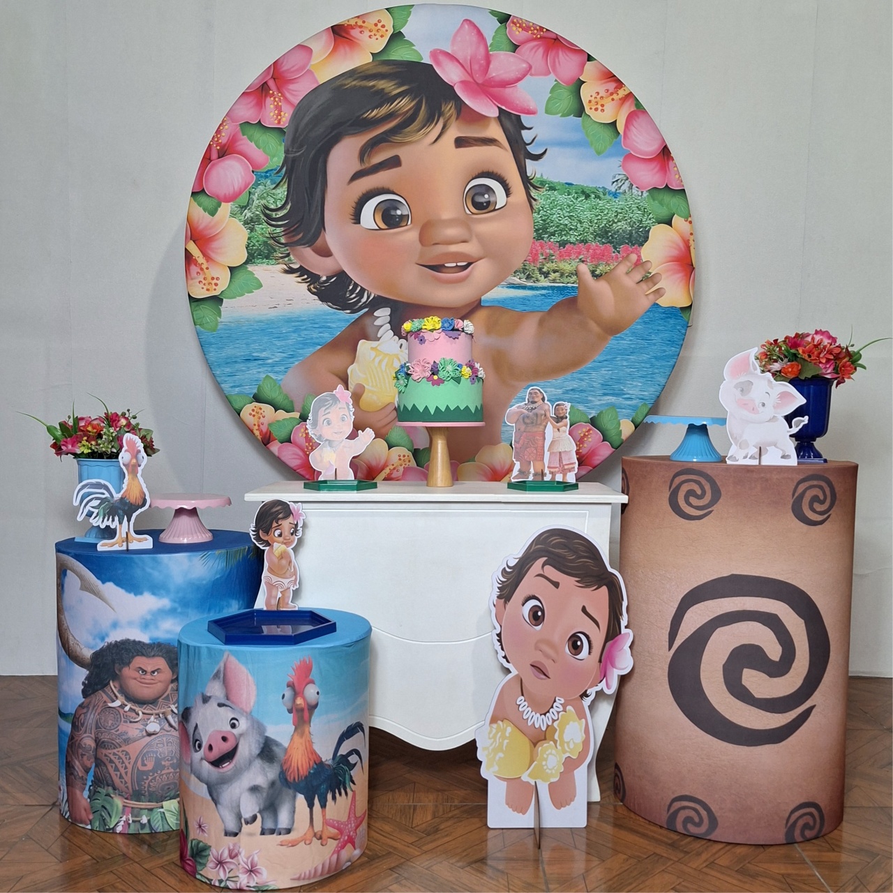 Moana Baby * Kit Prata - LupitoDecoraçõespegueemonte