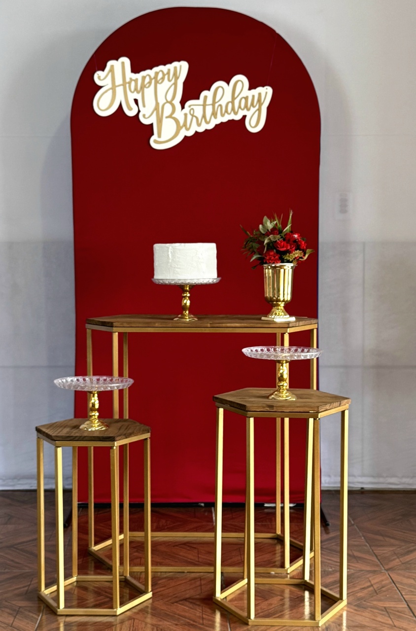 Adulto Vermelho * Kit Hexagonal - LupitoDecoraçõespegueemonte