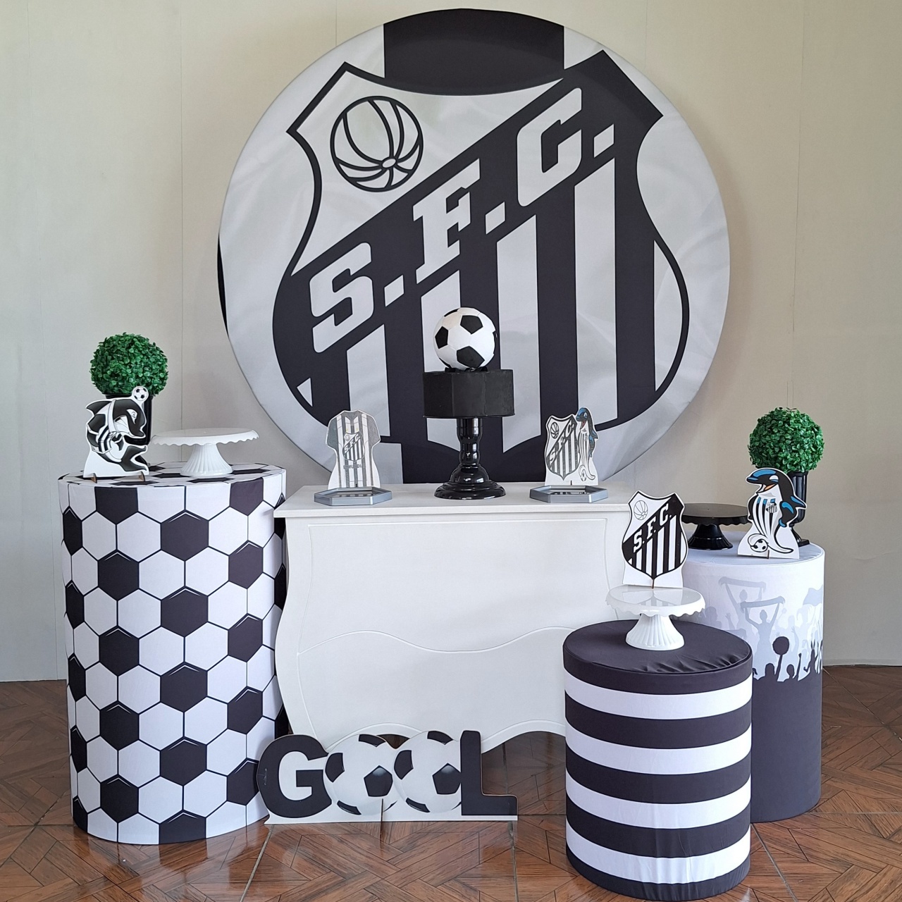 Santos * Kit Prata - LupitoDecoraçõespegueemonte