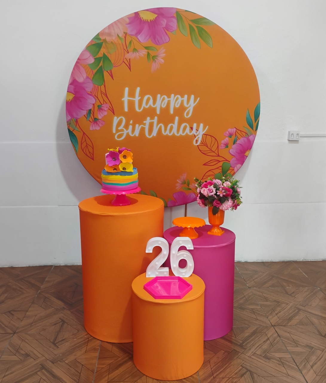 Happy Birthday Kit Redondo - LupitoDecoraçõespegueemonte