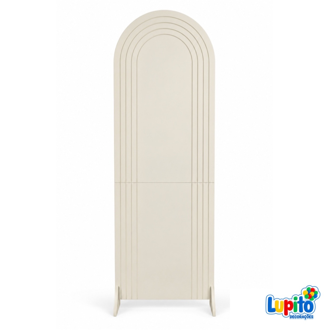 Painel Arco Liso * Bege - LupitoDecoraçõespegueemonte