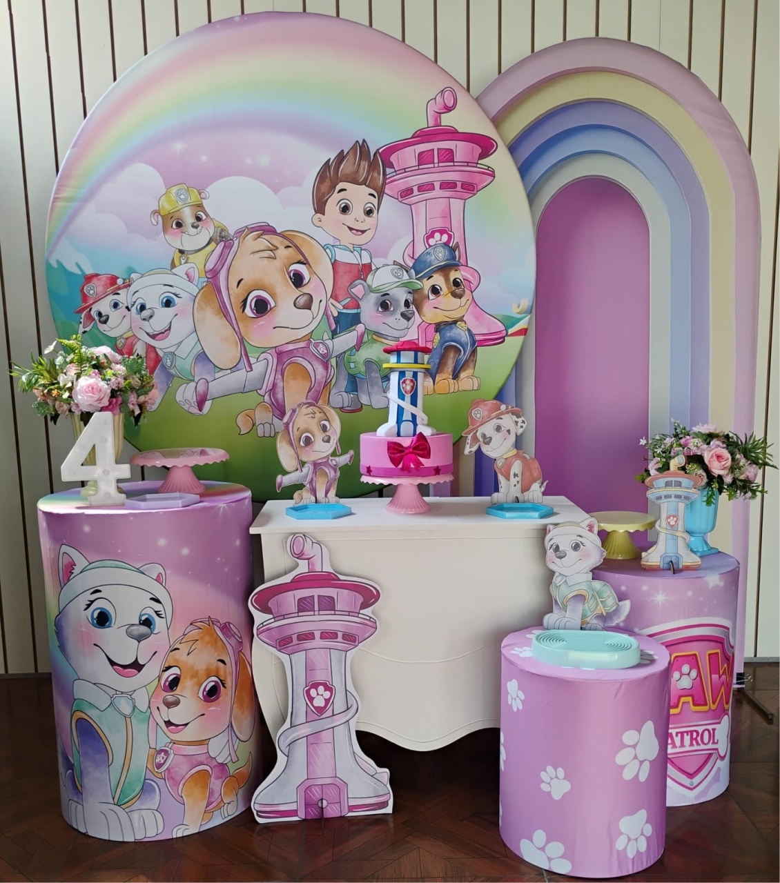 Patrulha Canina Rosa * Kit Diamante - LupitoDecoraçõespegueemonte