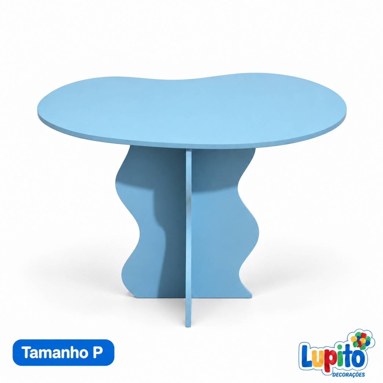 Mesa Orgânica P * Azul Claro - LupitoDecoraçõespegueemonte