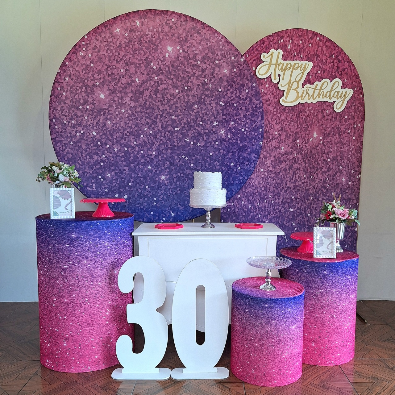 Glitter Rosa E Azul * Kit Diamante - LupitoDecoraçõespegueemonte