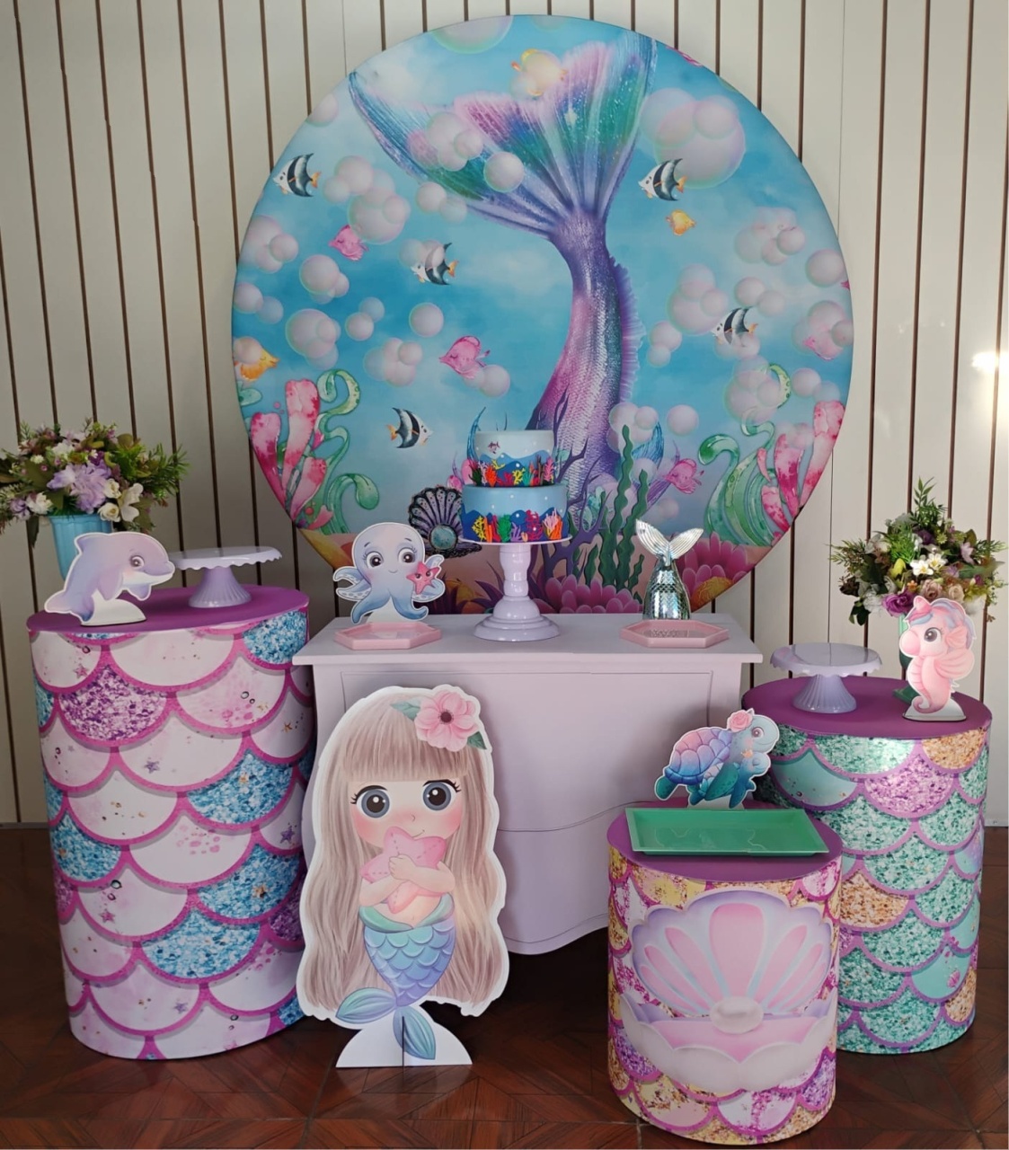 Sereia * Kit Prata - LupitoDecoraçõespegueemonte