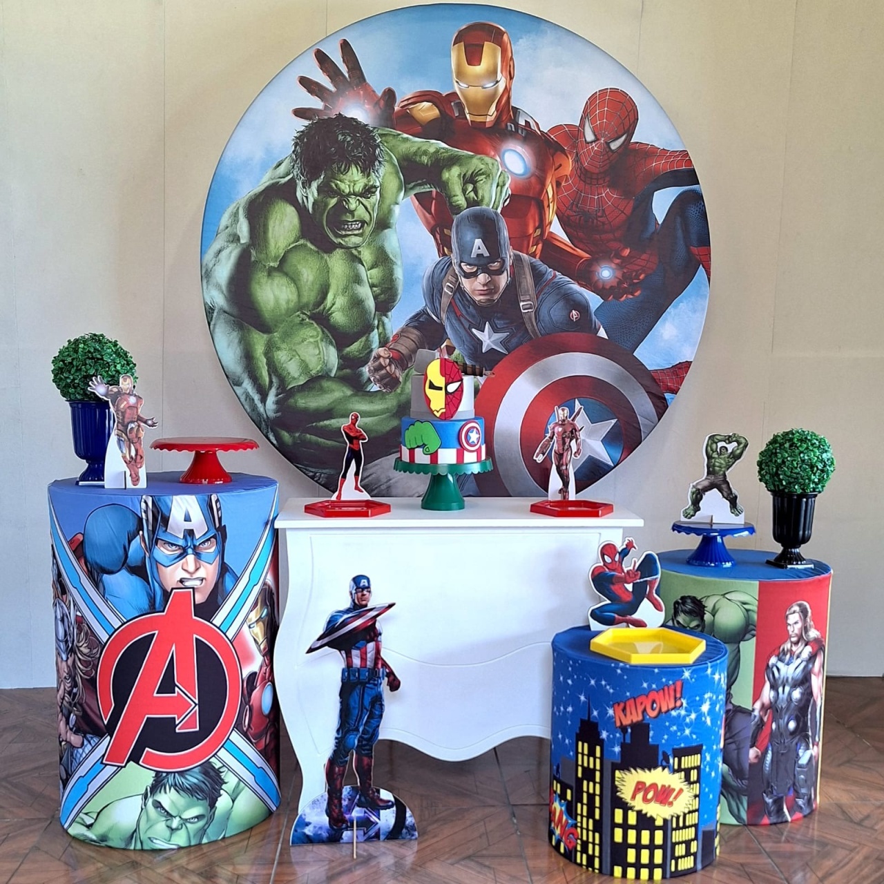 Vingadores * Kit Prata - LupitoDecoraçõespegueemonte