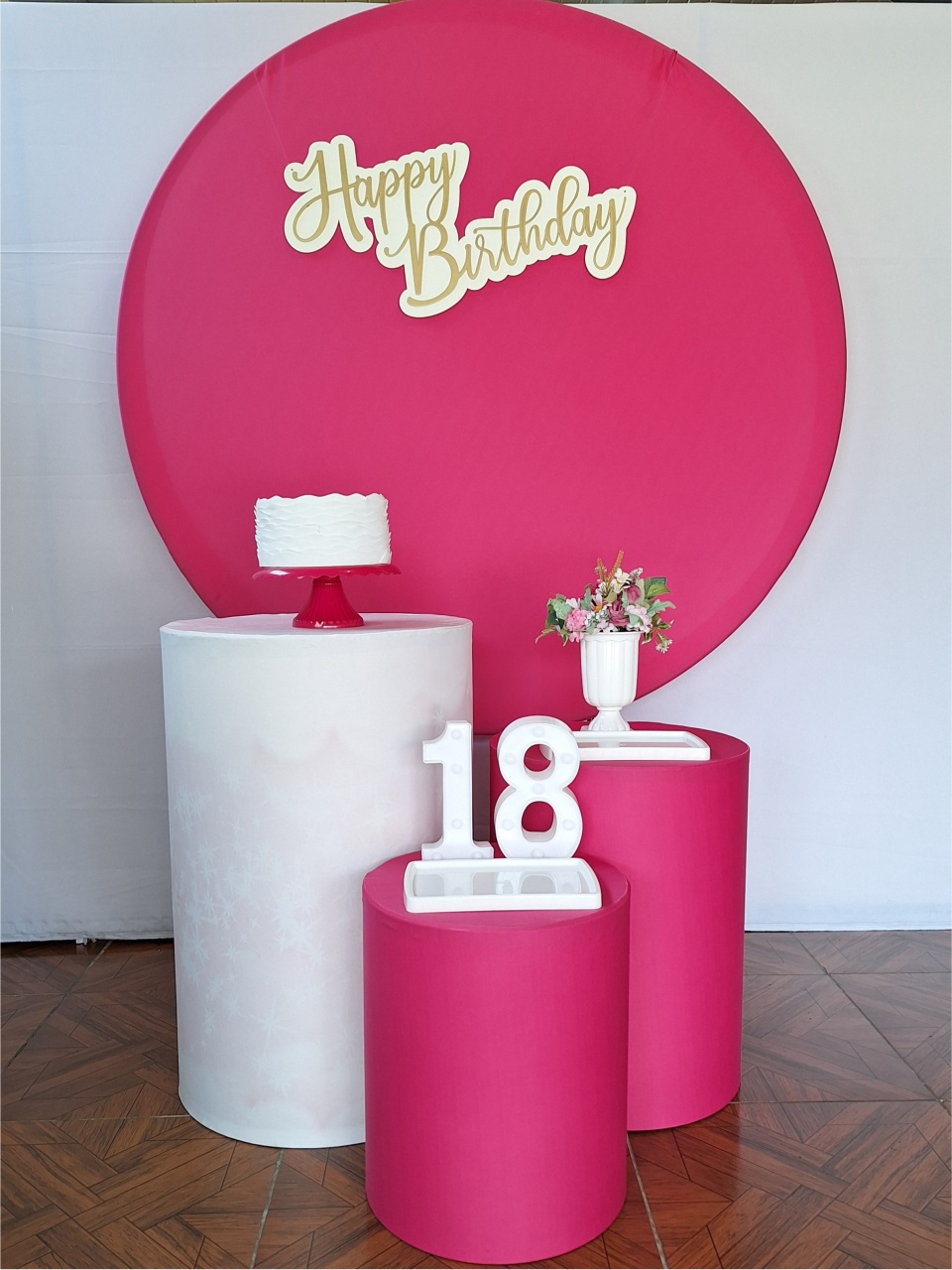 Adulto Kit Redondo Pink - LupitoDecoraçõespegueemonte