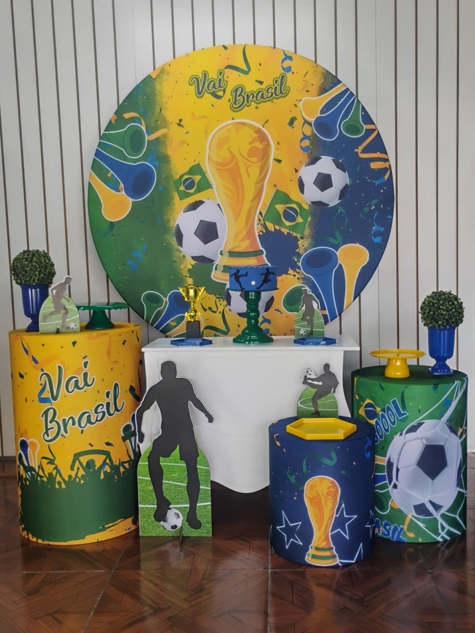 Brasil Futebol * Kit Prata - LupitoDecoraçõespegueemonte
