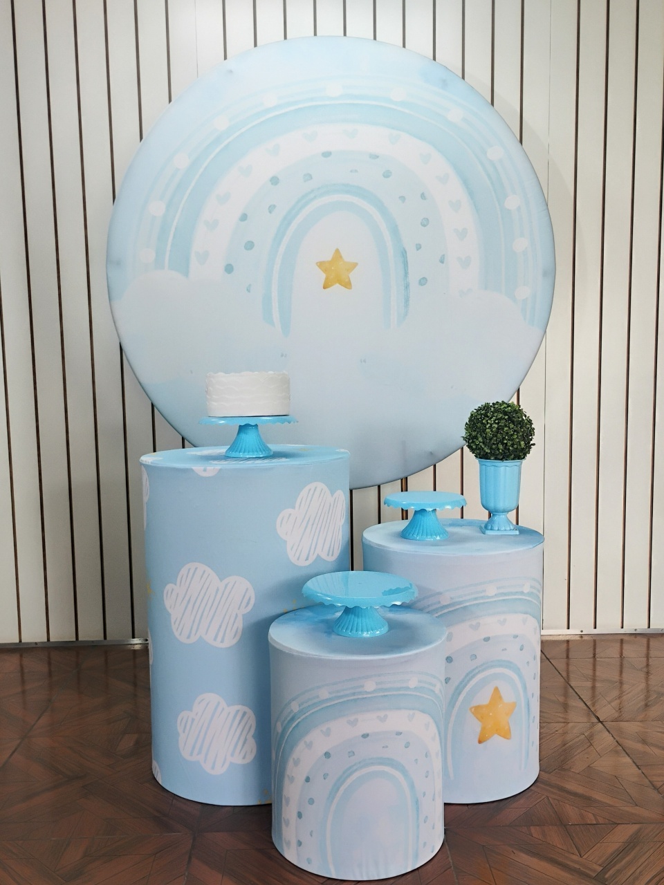 Arco Íris Azul Simples - LupitoDecoraçõespegueemonte