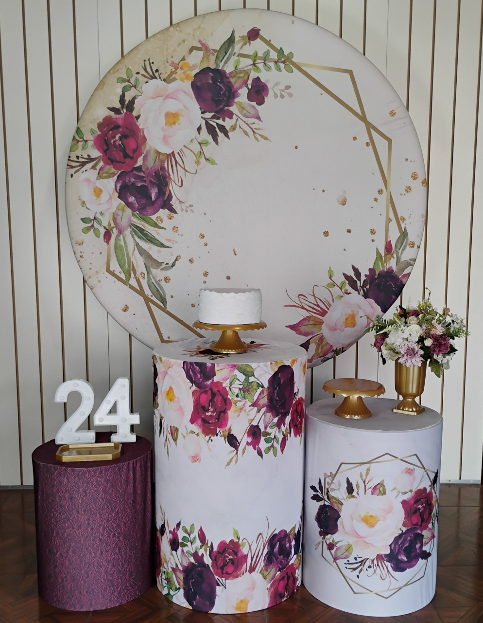 Floral Marsala * Kit Bronze - LupitoDecoraçõespegueemonte