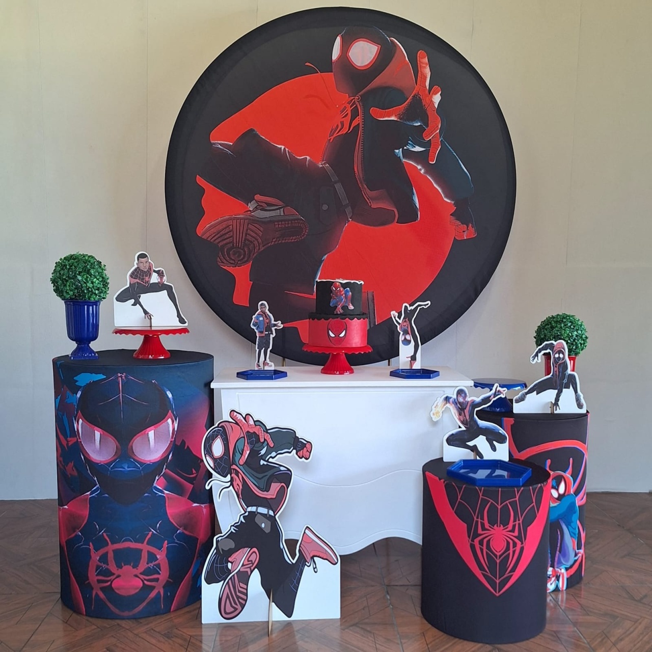 Homem Aranha: Miles Morales * Kit Prata - LupitoDecoraçõespegueemonte