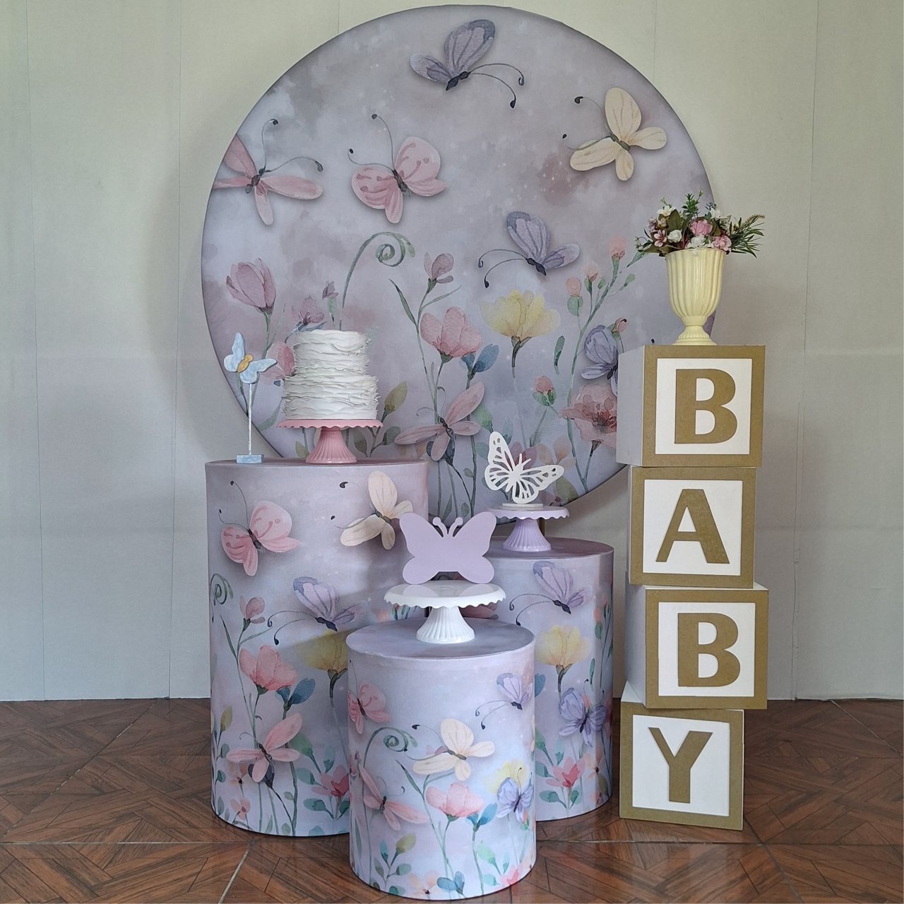 Borboleta Jardim * Kit Baby  - LupitoDecoraçõespegueemonte